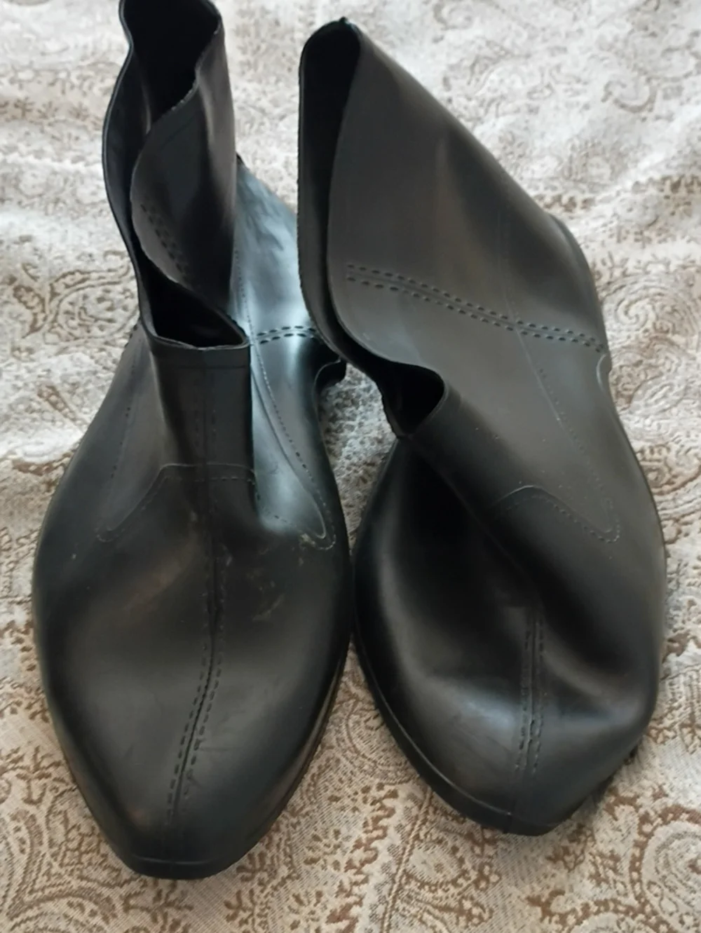 Tingley Black Men's Slip-On Overshoes For Cowboy Boots L